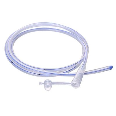 Beli Tabung Gastrik Silikon Berkualitas Medis 100% dengan Jalur Radiopaque Biru dan Ujung Tutup Bulat untuk Penganan Nasogastrik yang Aman pembuatan online