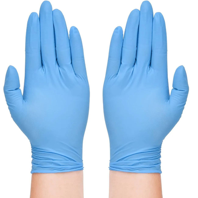 Harga yang pantas Examination Powder Free Xl Nitrile Disposable Gloves Blue on line