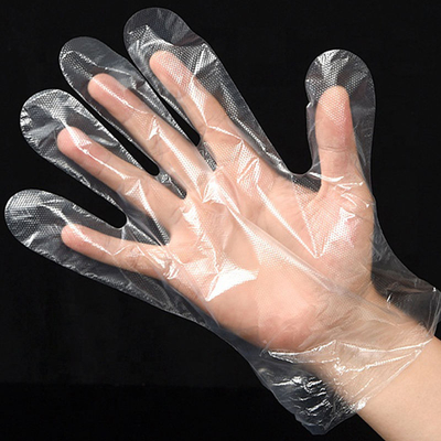 Harga yang pantas Gloves PE sekali pakai Produsen Gloves plastik yang dikemas secara individual Gloves sekali pakai kelas makanan on line