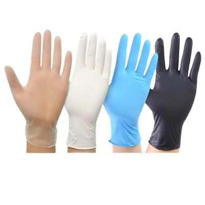Beli Sarung tangan lateks sekali pakai elastisitas tinggi multi-warna merah muda/biru/putih Sarung tangan pemeriksaan medis bersertifikat ISO/CE pembuatan online
