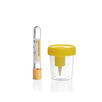 Beli Disposable Urine Cup with Needle Vacuum Urine Specimen Collection Cup 60ml 90ml 100ml 120ml with Needle pembuatan online