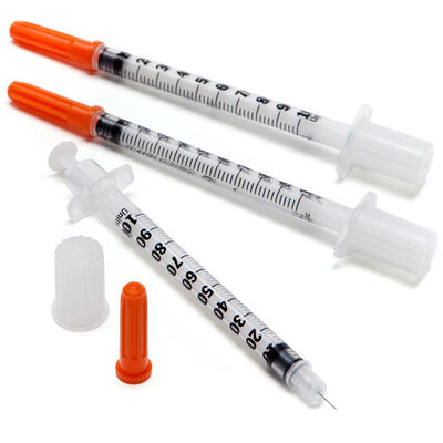 Beli Saring insulin jarum tetap sekali pakai dengan kemasan steril dan PVC transparan untuk injeksi yang tepat pembuatan online