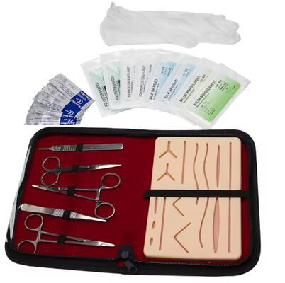 Beli Kit Latihan Jahitan Bedah Profesional dengan Bio-fidelitas Unggul, Variasi Luka Pra-potong, dan Instrumen Kelas Klinis pembuatan online