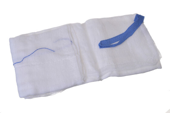 Beli Bantalan Perut 100% Katun Steril Sekali Pakai Medis 45*37Cm dengan Benang Terdeteksi Sinar-X untuk Bedah Laparotomi pembuatan online