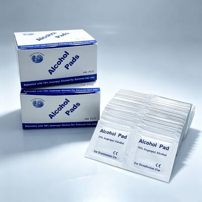 membeli Plester Alkohol Non Woven Steril Harga Murah 70% Isopropil Alkohol Prep Pads 60mm Plester Alkohol Tingkat Medis pembuatan online