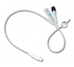 Harga yang pantas Sekali Pakai 100% Silikon Medis Kateter Foley Urin Dengan Probe Sensor Suhu on line