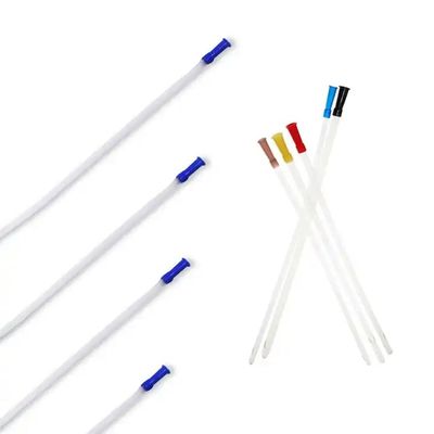 Harga yang pantas 14Fr Kateter Intermiten PVC Uretra Medis Steril Untuk Pria Dan Wanita on line