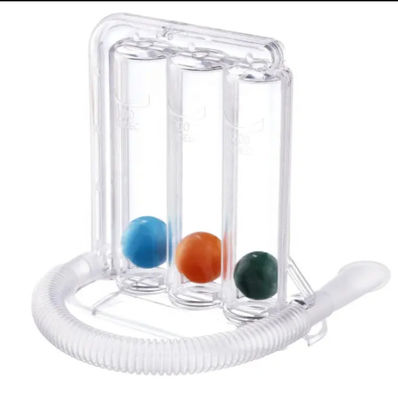Harga yang pantas Spirometer Tiga Bola Alat Latihan Paru untuk Pernafasan Pelatih Latihan fungsi paru-paru on line