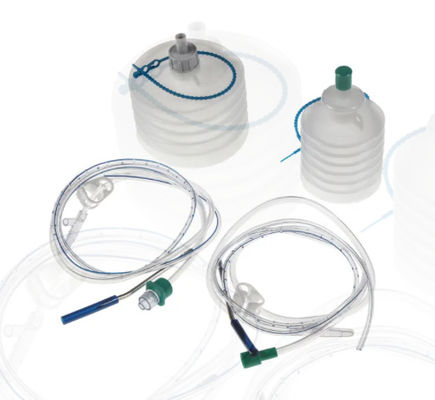 Harga yang pantas Spring dengan silikon drainase tertutup luka drainase sistem PVC bulat drainase perforated dan trocar on line