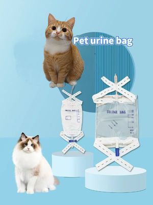 Harga yang pantas Veteriner Anjing Kucing Penggunaan bahan bakar bedah Plastik sekali pakai kantong kateterisasi urin termasuk tabung ekstensi dan tali Vet on line