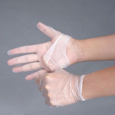Harga yang pantas Pvc Anti Skid Wear Resistant Disposable Gloves Bulk Untuk salon kecantikan Penggunaan penanganan makanan on line