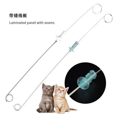 Harga yang pantas Kateter Ginjal PU Kelas Medis untuk Hewan/Stent Urin dengan Stilet 3FR/4FR 120mm/130mm Full Radiopak untuk Diagnosis Saluran Kemih Anjing Kucing Drainase ISO / FDA on line