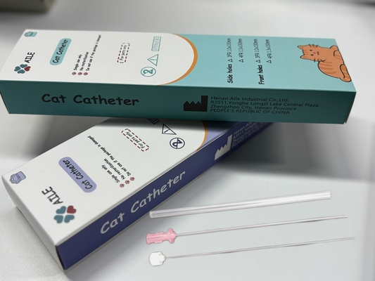 Harga yang pantas Kateter Urin Kucing TPU dengan Stylet Pembilasan Retensi Mengurangi Batu Kemih Untuk Perawatan Urin Kucing on line