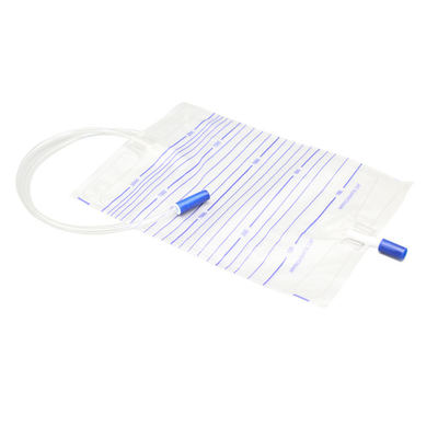 Harga yang pantas Medical-Grade PVC Urine Bag with Push-Pull Drain Valve 2000ml Leakproof for Hygienic Collection on line