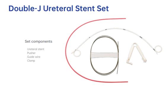 Harga yang pantas Medical-Grade Double J Ureteral Stent Set – Class II PVC with 22mm-26mm Length for Optimal Urinary Healing on line