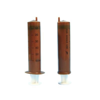 Harga yang pantas Disposable Light-proof Luer Lock Syringe dengan EO Sterilization dan Shelf Life 5 Tahun untuk Aplikasi Medis on line