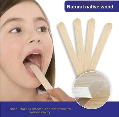 Harga yang pantas Disposable 6 inci Birchwood lidah Depressor Splinter-Free Medical Stick untuk Pemeriksaan ENT on line