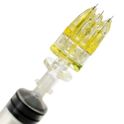 Harga yang pantas Steril 5 Pin Adjustable Needle Length Crystal Multi Injector Meso Needle untuk salon kecantikan on line