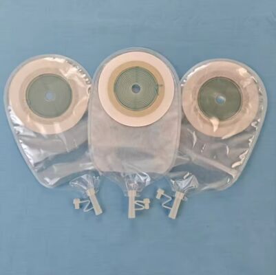 Harga yang pantas Anti refluks Satu bagian Pengumpulan urin Drainase Stoma Pocket Ostomy Bag Set Ostomy Bag Urostomy Bag on line