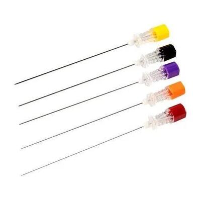 Harga yang pantas Medical Grade Atraumatic Spinal Anesthesia Needle dengan 25G 26G 27G Opsi untuk Lumbar Puncture on line