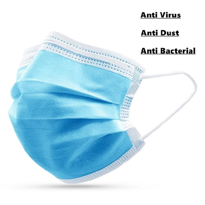Harga yang pantas Non Woven Mask 3Ply Face Mask Medical Customized Logo Bedah sekali pakai Medical Disposable Face Mask On line