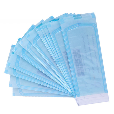 Harga yang pantas Kantong Steril Segel Mandiri Kelas Medis PE 70*230mm untuk Sterilisasi Instrumen Gigi di Klinik / Rumah Sakit On line