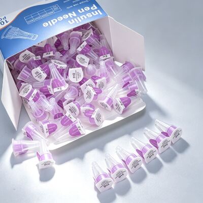 Harga yang pantas Jarum Pena Insulin Sekali Pakai 32G 4mm Ungu Steril CE ISO OEM On line