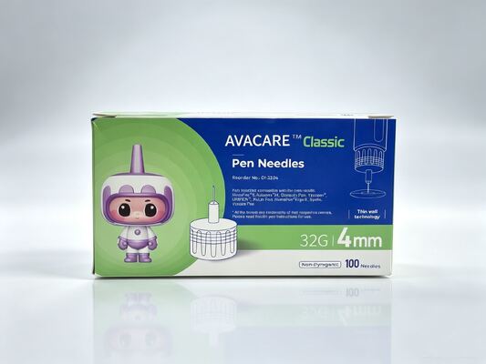 Harga yang pantas Jarum Pena Insulin Universal 32G 4mm hingga 8mm Sekali Pakai untuk Manajemen Diabetes On line