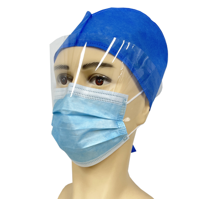 Harga yang pantas 17.5*9.5CM Antifog Mask Disposable Medical Face Mask dengan Eye Shield On line