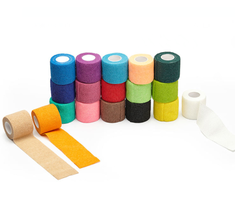 Harga yang pantas Perban Self-Adhesive Nonwoven Perban Kohesif Perban Bantuan Pertama Perban Medis Untuk Pembalut Luka On line