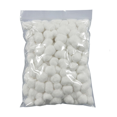 Harga yang pantas 500g Packaging Non Sterile Absorbent Medical Cotton Balls for Hospital Use Disposable Cotton Balls On line