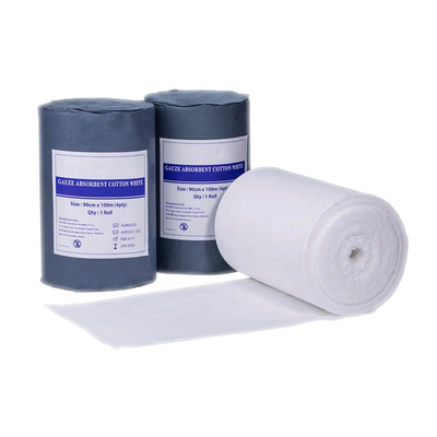 Harga yang pantas 100% Cotton Absorbent Non-Sterile Medical Gauze Roll Surgical Gauze Bandage for Hospital Wound Dressing and First Aid On line