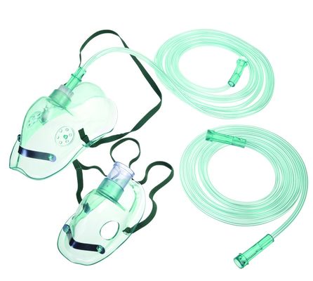 Harga yang pantas Masker Wajah Respirator Oksigen Venturi Medis Masker Indikator Pernapasan CE ISO13485 on line