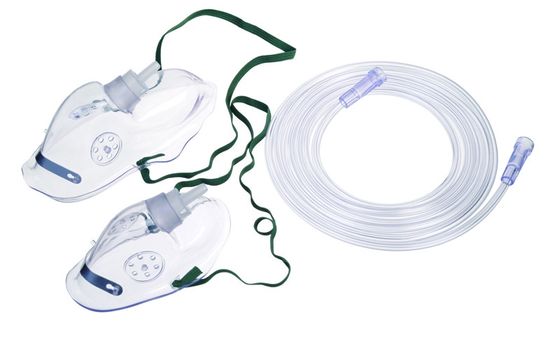 Harga yang pantas Masker Wajah Respirator Tabung Star Lumen Masker Oksigen Pernapasan PVC Sedang on line
