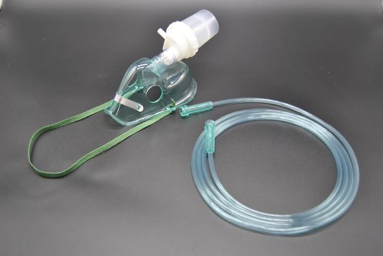 Harga yang pantas 0.4ml Transparan Kinked Ventilator Nebulizer Kit Masker Nebulizer Dewasa Hijau on line