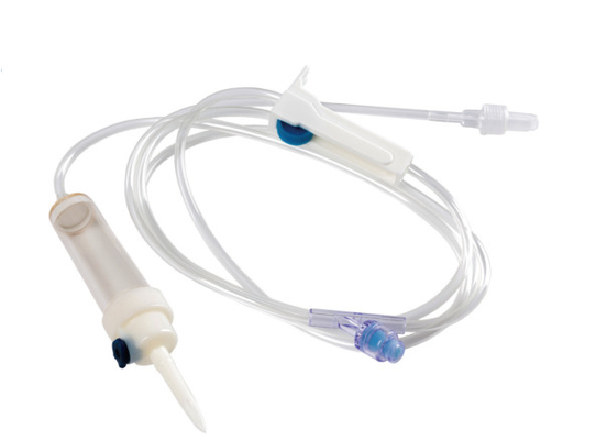 Harga yang pantas Set Transfusi Infus Admin 20 Tetes/Ml Regulator Aliran ISO Sekali Pakai Steril on line